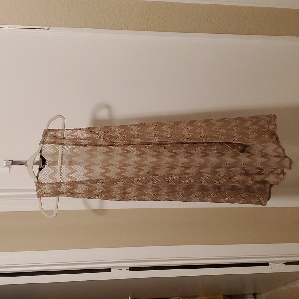 1. Tops - SJS open weave sleeveless duster
